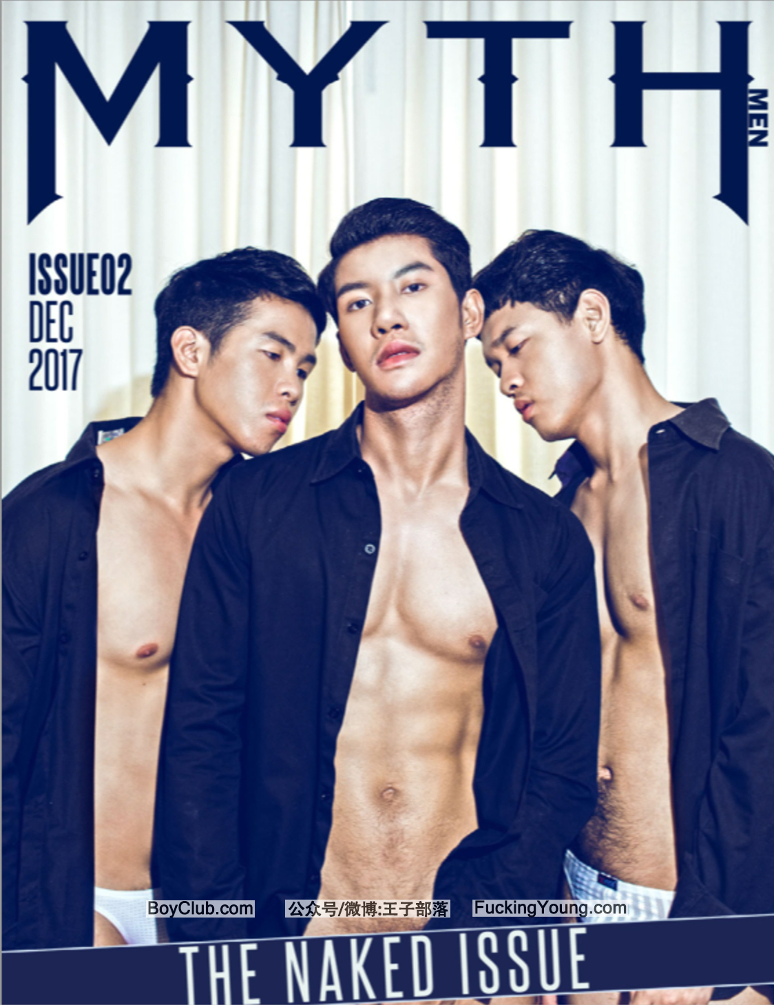 亚洲美男子刊 |情欲艺术MYTH  Men’s Journey 罕见三人齐写真 第1册 89P！VIP见完整